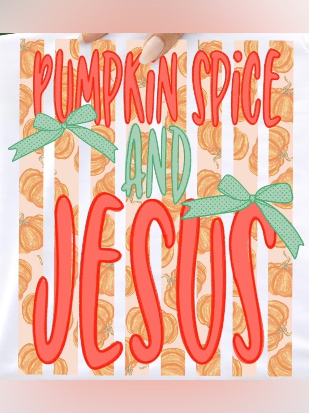 Pumpkin Spice & Jesus Christ Graphic Tee